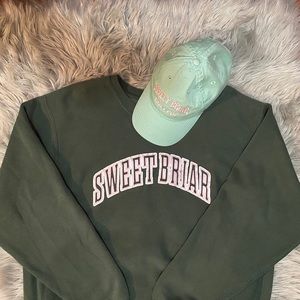 Sweet Briar College sweatshirt and hat